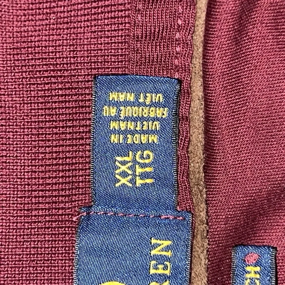 Polo Ralph Lauren‎ Long Sleeve Polo Shirt Classic Fit Burgundy Men  XXL Cotton